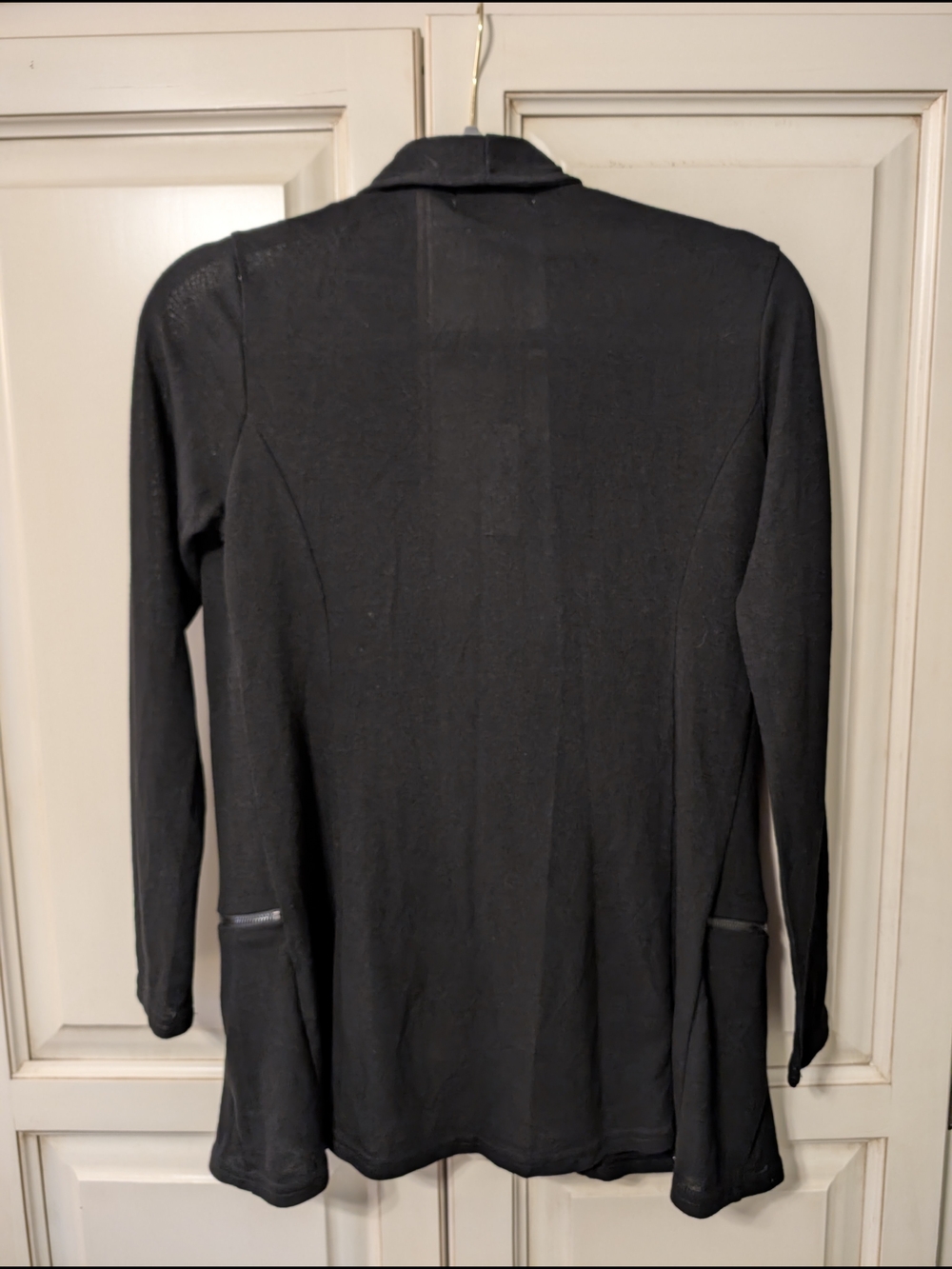 Charlie Paige Black Open-Front Knit Cardigan NWT - Picture 5 of 7